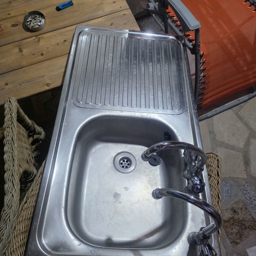 Sink with faucets used