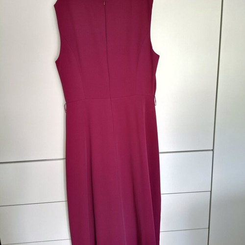 Motf dress like new with leather belt and gold detail pink