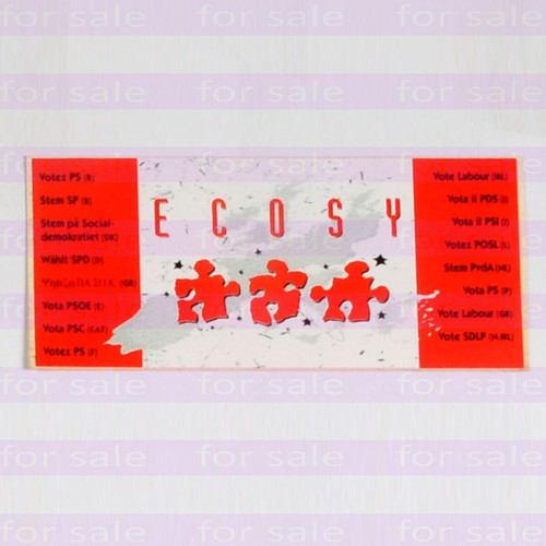 IUSY ECOSY 1992 sticker and postcard collection like new