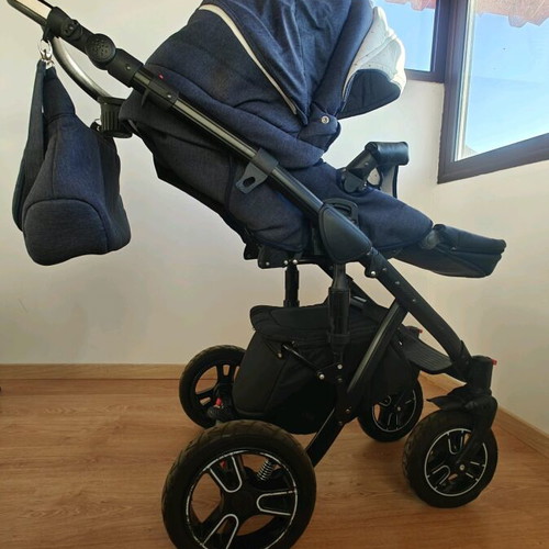 Baby stroller 2 in 1 like new with shock absorbers and bag