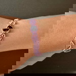  Χειροποίητο βραχιόλι macrame ρυθμιζόμενο με μαύρη χάντρα