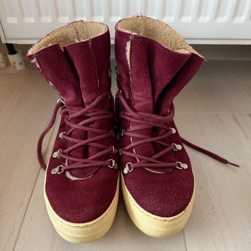 Jeffrey Campbell boots used, leather burgundy, size 39