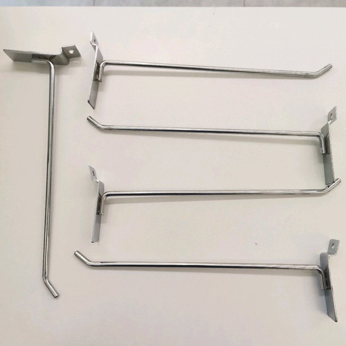 Metal hooks 25cm for slat walls 90 pieces like new
