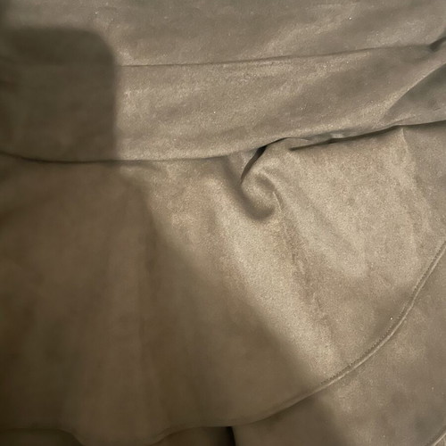 Zara Brown Velvet Ruffle Skort Like New Size L