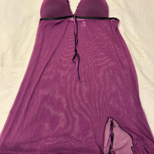 Women's transparent nightgown purple size S like new