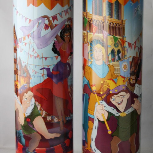 Vintage 90's Hunchback of Notre Dame metal coin bank 47cm new