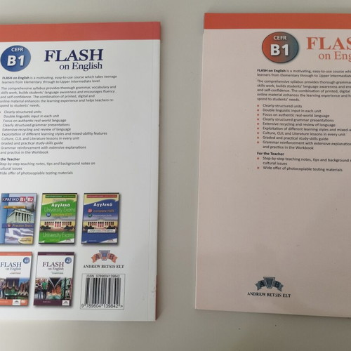 Flash on English B1 Intermediate set like new, Student's Book and Workbook