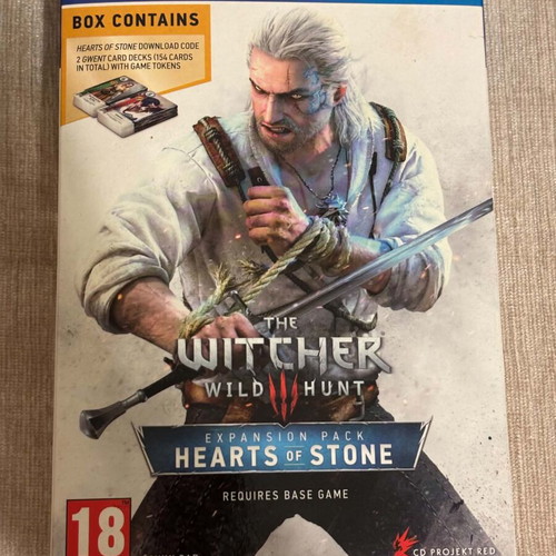 Witcher 3 Hearts of Stone Expansion PS4 used, English