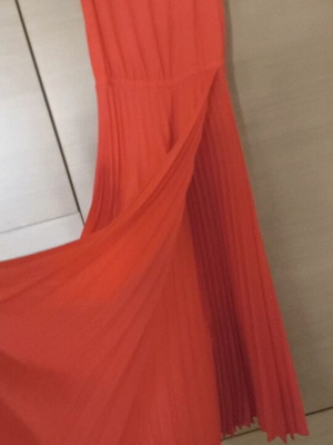 Devotion summer dress with pleated skirt, front and back opening, like new, size S