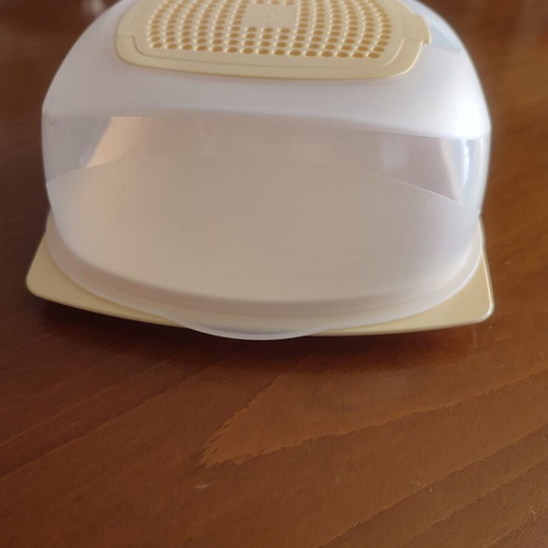 Mini Tupperware Cheese Container with Ventilated Lid, New