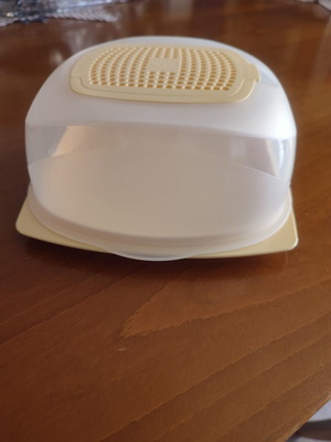 Mini Tupperware Cheese Container with Ventilated Lid, New
