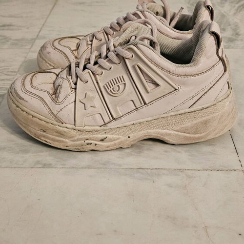 Chiara Ferragni CF-1 pink sneakers used, size 38