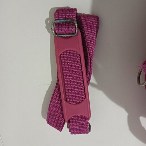 Toiletry bag used, small size, pink fuchsia color