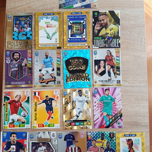 Football cards with great names, collectible