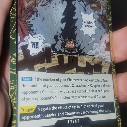 Liberation One Piece OP10 Rare Event Foil card