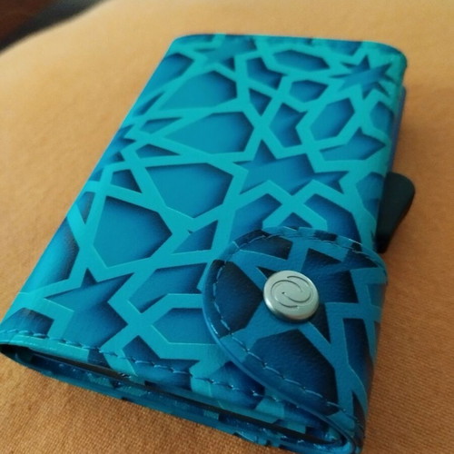 C-secure security wallet new, blue, unisex