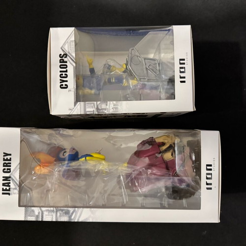 X-men Mini Co Iron Studio Storm and Jean Grey like new