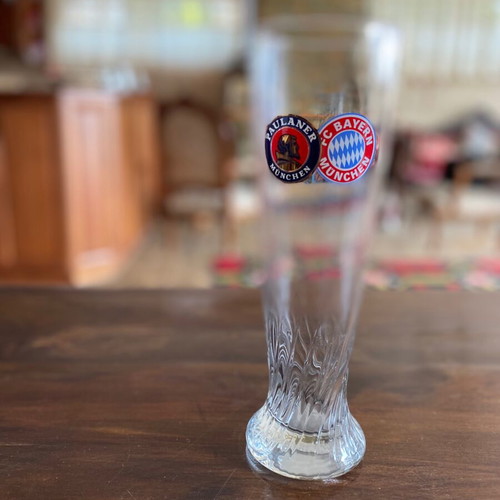 Authentic German Paulaner Bayern Munich Beer Glass new