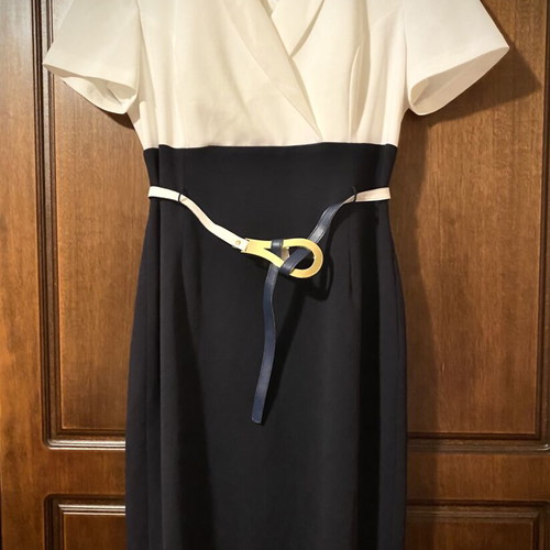 Dress white and dark blue classic, like new, size L 40 12