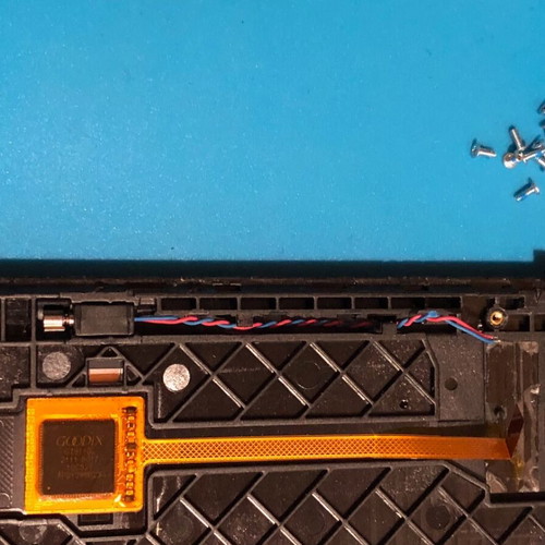 Lenovo TB-X505F tablet used with leather case spare parts