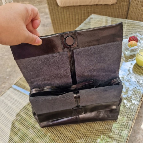 Massimo Dutti Handbag Like New Leather Clutch