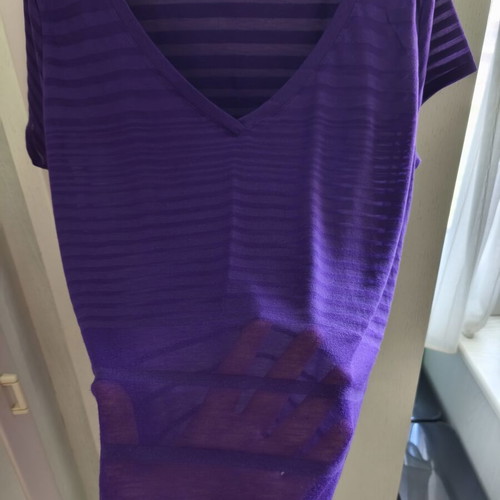Semi-transparent women's blouse like new, size L, purple