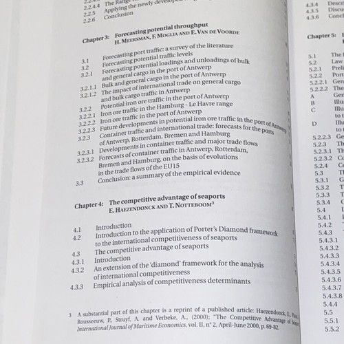 Port Competitiveness academic book new, economic and legal analysis