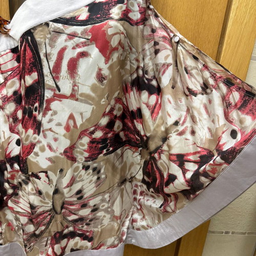 Gabriella Rocha Silk Blouse 100% One Shoulder, Long Sleeve, Like New