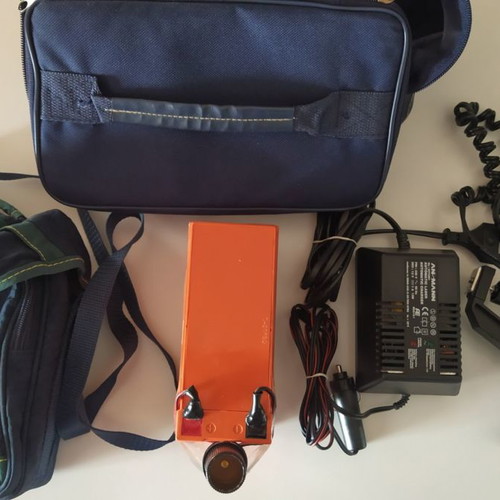 Sony DCR-TRV950E video camera used with extra accessories
