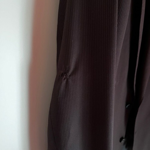 Ανδρικό σακάκι H&M μεταχειρισμένο, μέγεθος Large, σκούρο μπλε με ελαφρύ κάψιμο