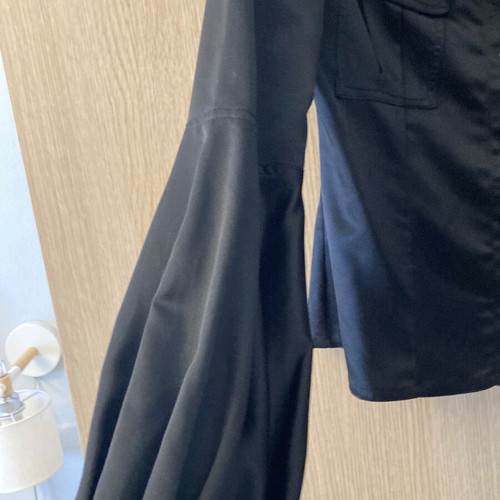 Satin shirt Tassos Mitropoulos like new, black, size S