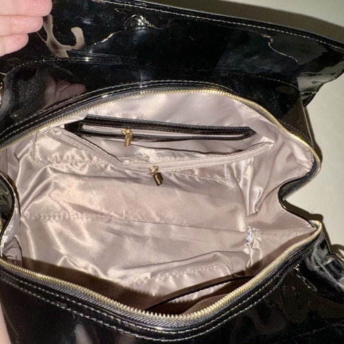 Tom & Eva Leopard Pri handbag like new, glossy synthetic