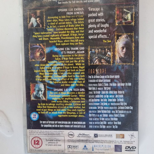 Farscape Volume 1-3 DVD, sci-fi series
