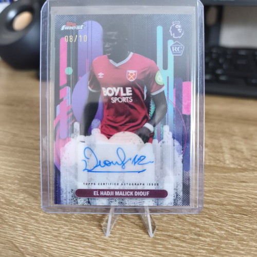 El Hadji Malick Diouf 08/10 Auto RC Topps Finest card like new