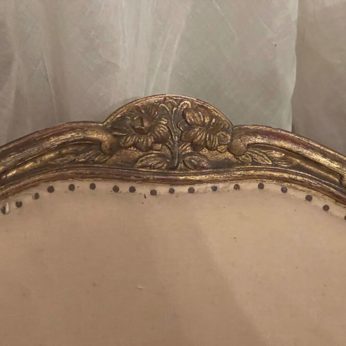 Set of 2 Louis XV armchairs used, over 100 years old