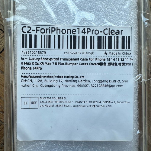 iPhone 14 Pro case crystal clear new