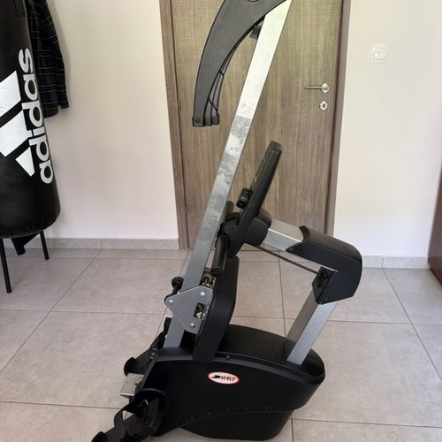 X-FIT rowing machine used with magnetic resistance and LCD display