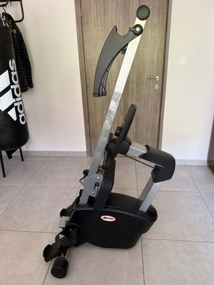 X-FIT rowing machine used with magnetic resistance and LCD display