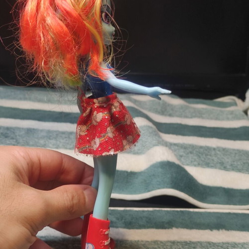 My Little Pony Equestria Girls Rainbow Dash doll used, hair cut