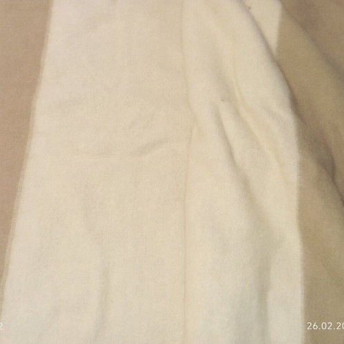 Somma N Grace Light Beige Blanket in Pure New Zealand Wool, New