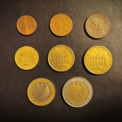 German euro coins used