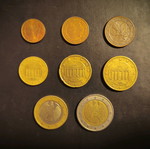 German euro coins used