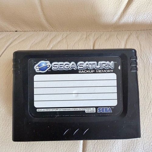 Sega Saturn MK1 used console with box, 2 controllers and games