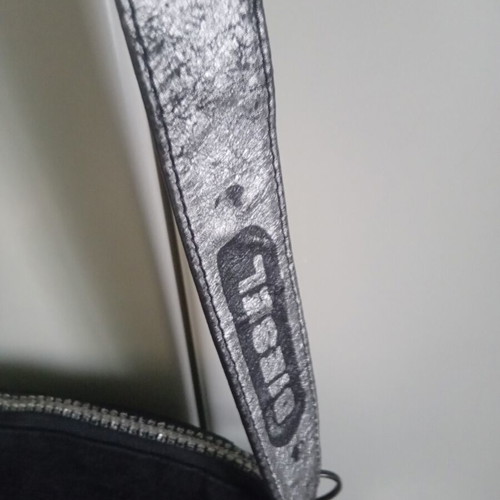 Diesel crossbody bag used, black and silver with chain
