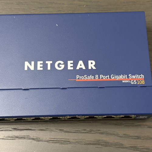 Netgear ProSafe 8 Port Gigabit Switch GS108 v2 used