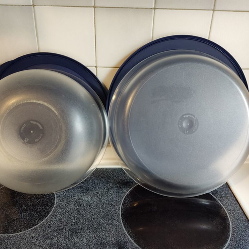 Tupperware storage bowls, 3.5L and 2L, airtight