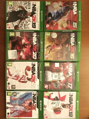NBA 2K Xbox One 9-Game Collection 2015-2022 and NBA 2K Playgrounds 2 New