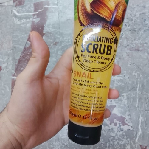 Snail face and body scrub new