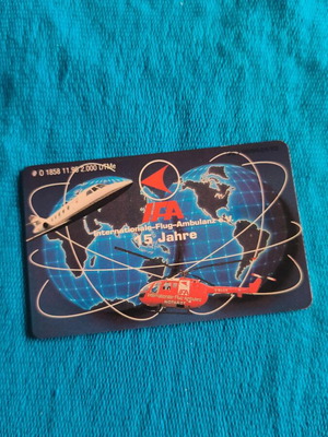 German phone card used