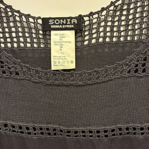 Sonia Rykiel dress like new, silk and knit, size L
